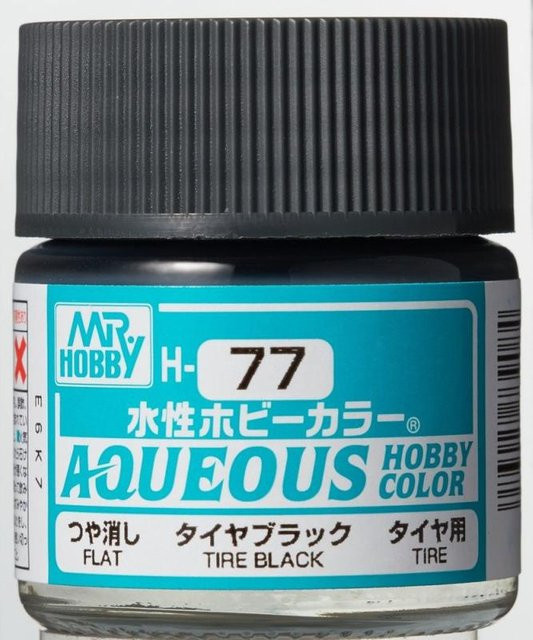 Mr Hobby Aqueous Hobby Colors Tire Black, Schwarz - Bild 1