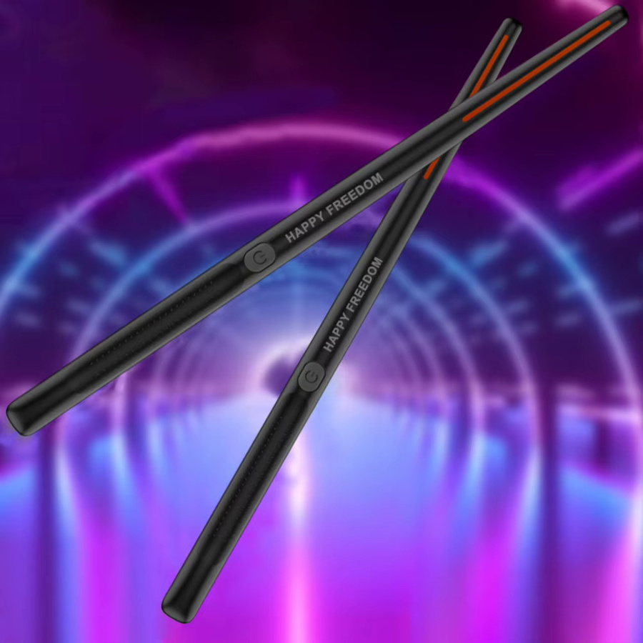APWIKOGER Virtuelles Luftschlagzeug-Set in Schwarz mit Drumsticks und Pedalen - Bild 3