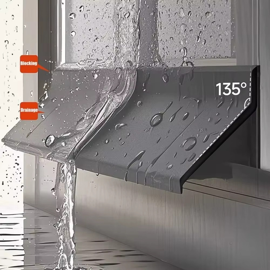 Ainproof Wasser-Rückfluss-Fensterdichtung aus EPDM-Gummi in Schwarz zur wasserdichten Abdichtung und Schallminderung - Bild 4