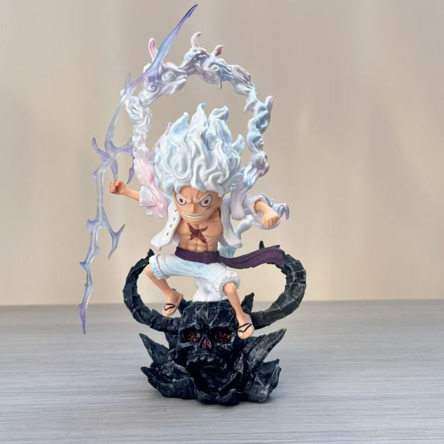 Bandai One Piece Fünf-Stufen-Luffy-Actionfigur Sonnengott Nika Q-Ver, Einzelfigur - Bild 1