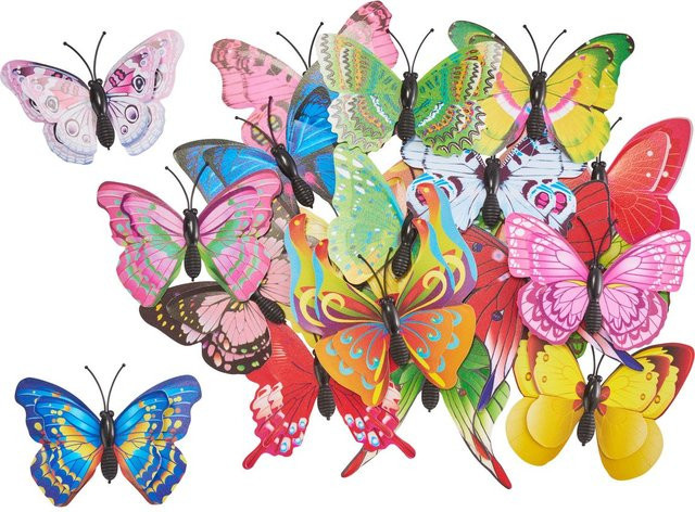 VBS Streuteile Schmetterling in Multicolor, 20 Stück - Bild 1