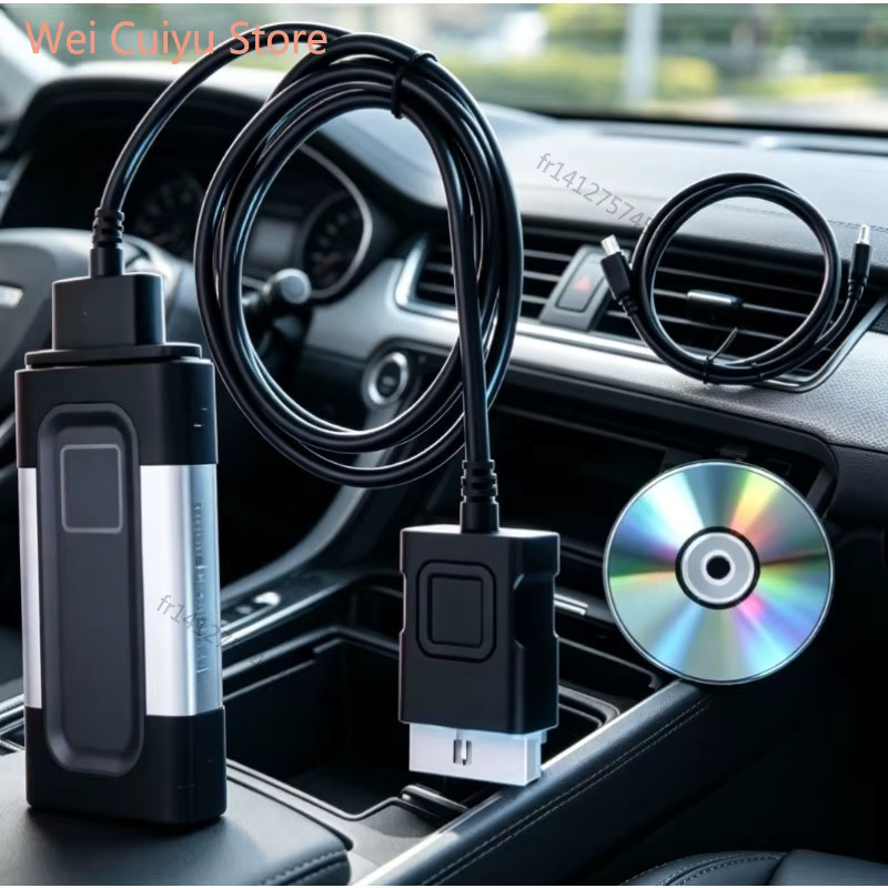 Autocom CDP Pro DS150E OBD2 Scanner Diagnosegerät für PKW und LKW mit USB und Bluetooth in Schwarz - Bild 2