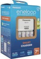 Panasonic eneloop Universal Smart Charger Set BQ-CC17 mit 4x eneloop AA Rundzellen in Weiß - Bild 1