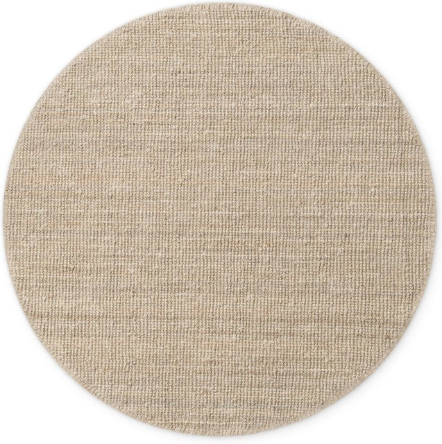 NYVI Teppich Bouclé aus Jute, rund, Farbe: Natur Elfenbein Weiß, Durchmesser: 160 cm - Bild 1