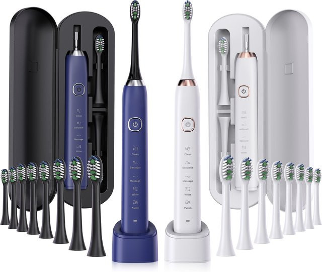 Sarmocare S100 Elektrische Zahnbürste, Ultraschall, Weiß, Unisex - Bild 1