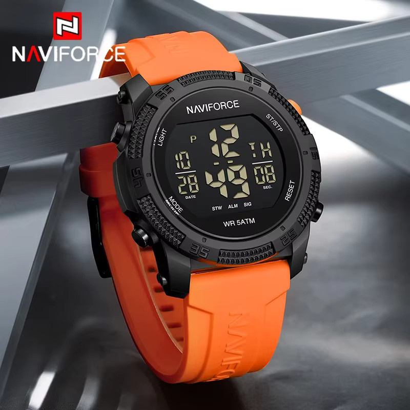 NAVIFORCE Digitaluhr, Silikon, Schwarz, Herren - Bild 3