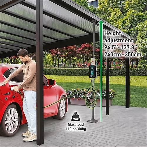 Barkan EV350FC Außen-Universal EV-Ladeständer in Schwarz - Bild 1