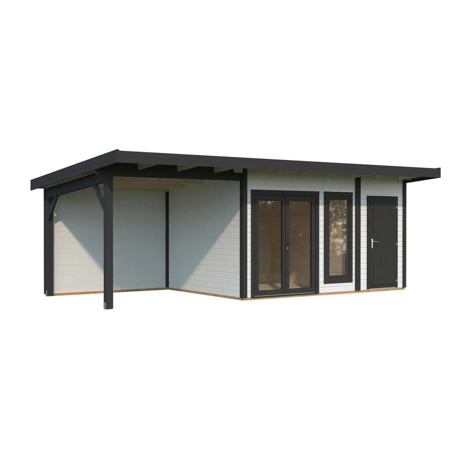 Palmako Gartenhaus Aurelia aus Holz mit Pultdach in Weiß - Bild 2