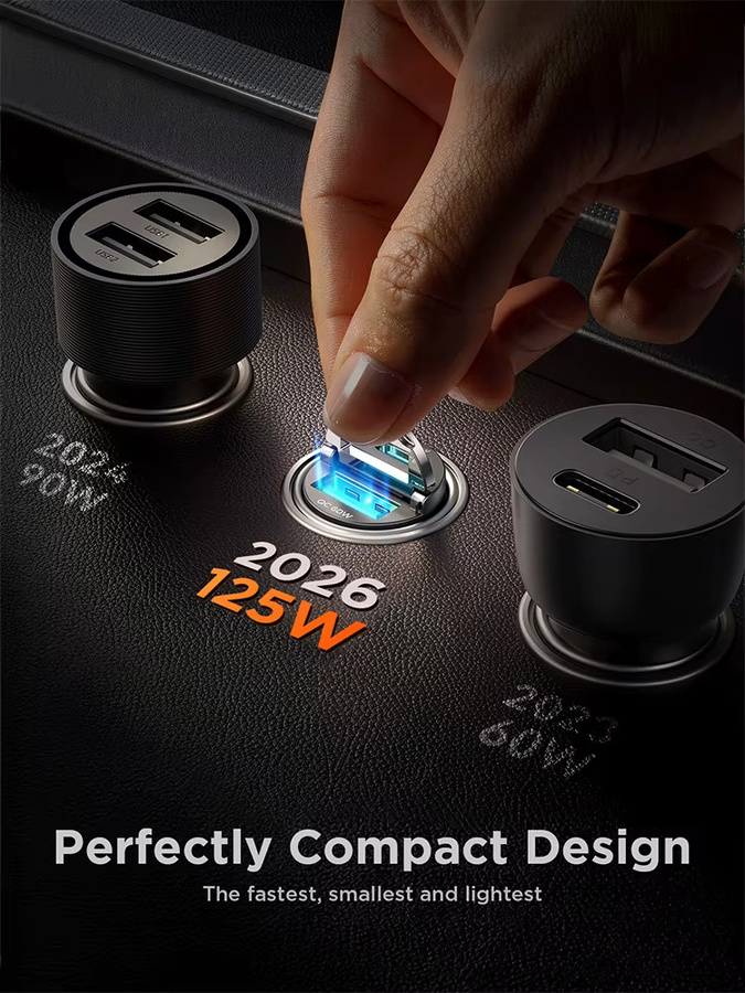 Joyroom 125W Auto-Ladegerät mit USB-C Schnellladung für iPhone, Samsung, Xiaomi und HUAWEI - Bild 5