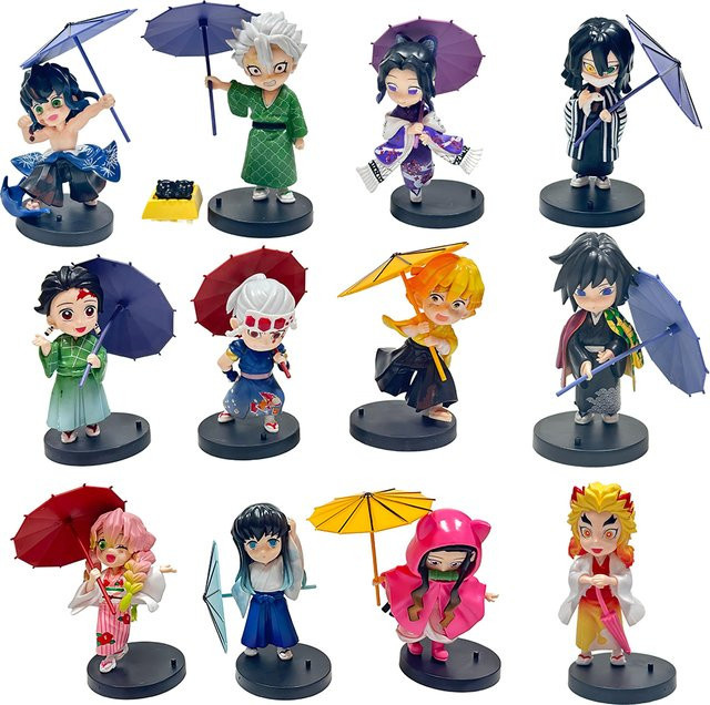 Bandai Demon Slayer Plum Rain Season Blind Box, Q-Version Figuren, Einzelfigur - Bild 1