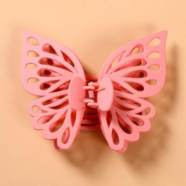 LChome Haarklammer Schmetterling, Acryl, rosa, Damen - Bild 1