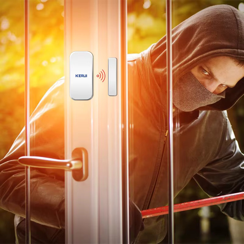 KERUI Drahtloser 433MHz D035 Fenster-Tür-Sensor Magnetdetektor in Weiß für W181 W184 W204 Hausalarmsystem Einbruchschutz - Bild 2