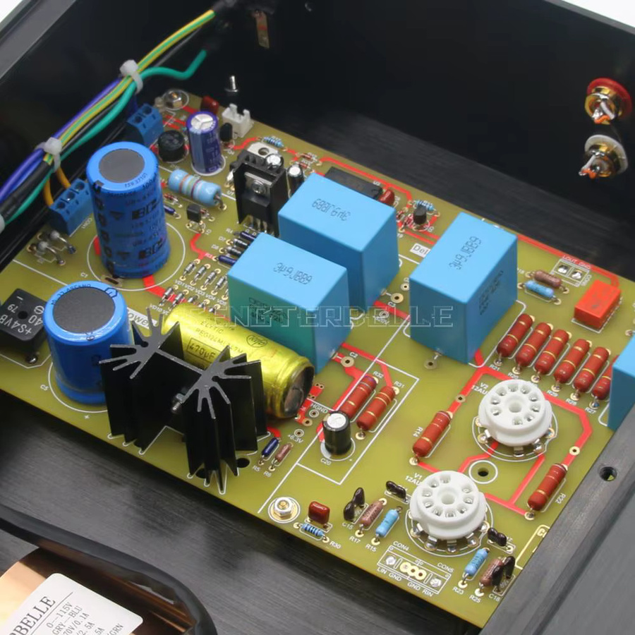 Conrad-Johnson PV12 HiFi Stereo Home Audio Vorverstärker mit ECC82/12AU7 Vakuumröhren in Schwarz - Bild 3