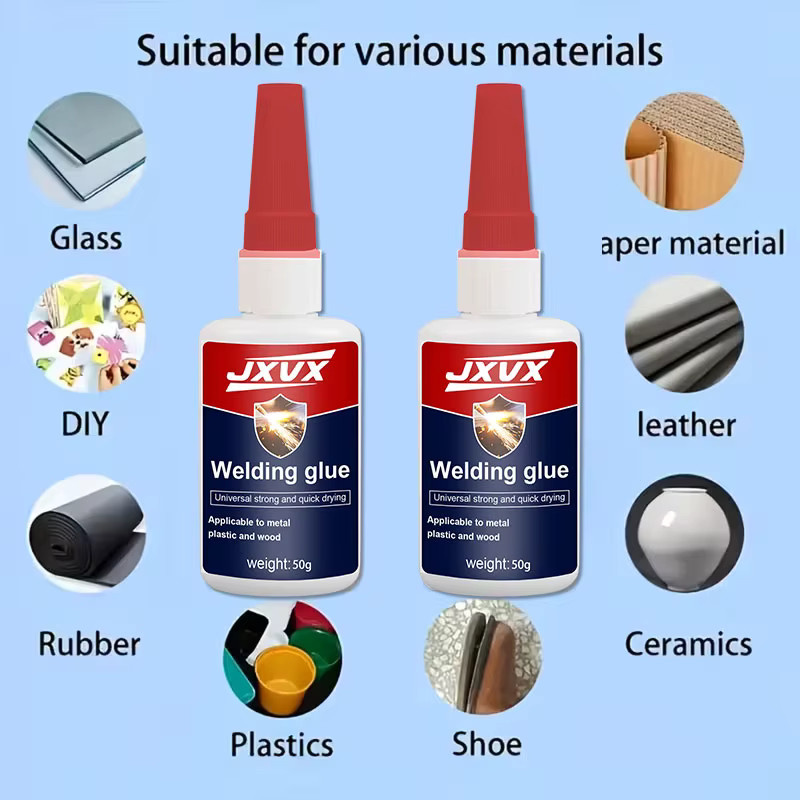 JXVX Universal-Superkleber Transparent 50 g – Hochfester Flüssigkleber für Kunststoff - Bild 4