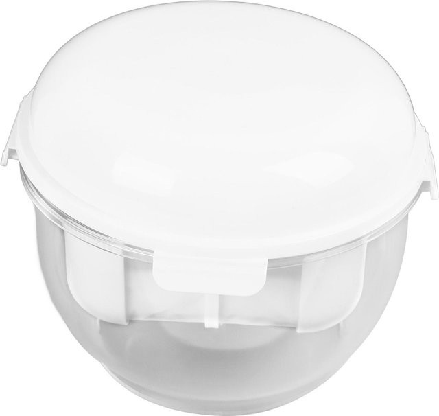 Tooarts Joghurt-Molke-Separator mit feinmaschigem Sieb in Weiß und Transparent - Bild 1