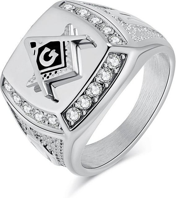 YIRAN Ring Titanstahl, Weiß, Herren, 12# - Bild 1