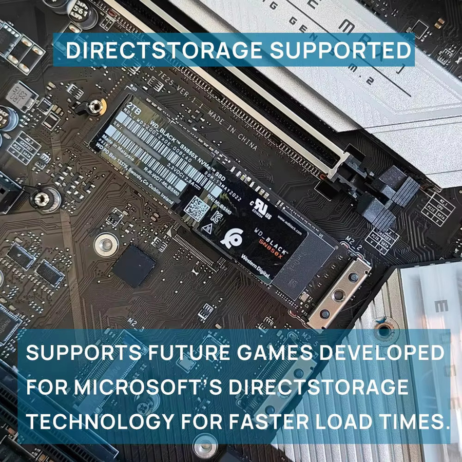 Western Digital WD SN850X NVMe M.2 2280 PCIe 4.0x4 Interne SSD Festplatte 1TB Schwarz - Bild 5