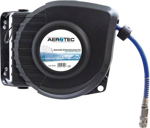 Aerotec Automatik Druckluftschlauchtrommel Aero 8m Schwarz zur Wandmontage - Bild 1