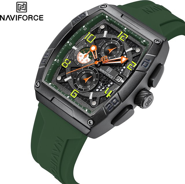 NAVIFORCE Armbanduhr Quarz, Kunststoff, Schwarz, Herren - Bild 1