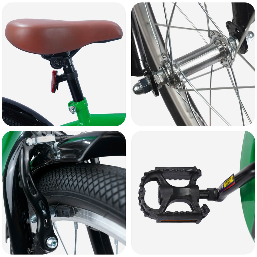 vidaXL Kinderfahrrad 20 Zoll Grün für 6-11 Jahre - Bild 2
