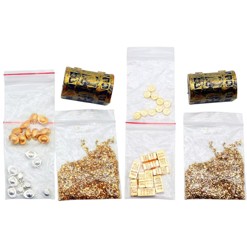 DIAPER&CORED Gold Barren Schatztruhe, Piraten, Metall, Gelb - Bild 3