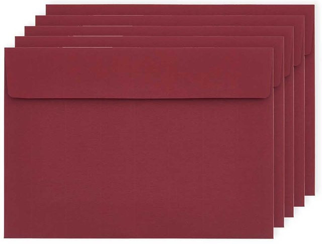 Rico Design Paper Poetry Luxury Umschläge C6 Weinrot - Bild 1