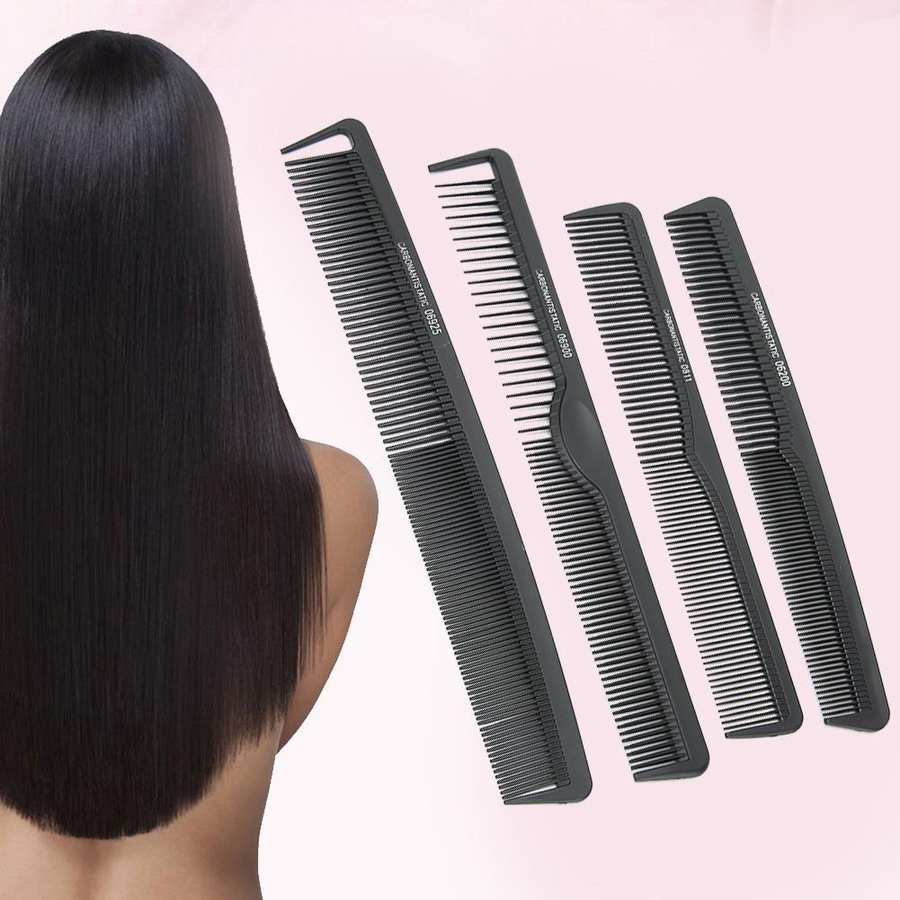 12 Stück Schwarze Kämme Friseurbedarf Styling Werkzeugset - Bild 3