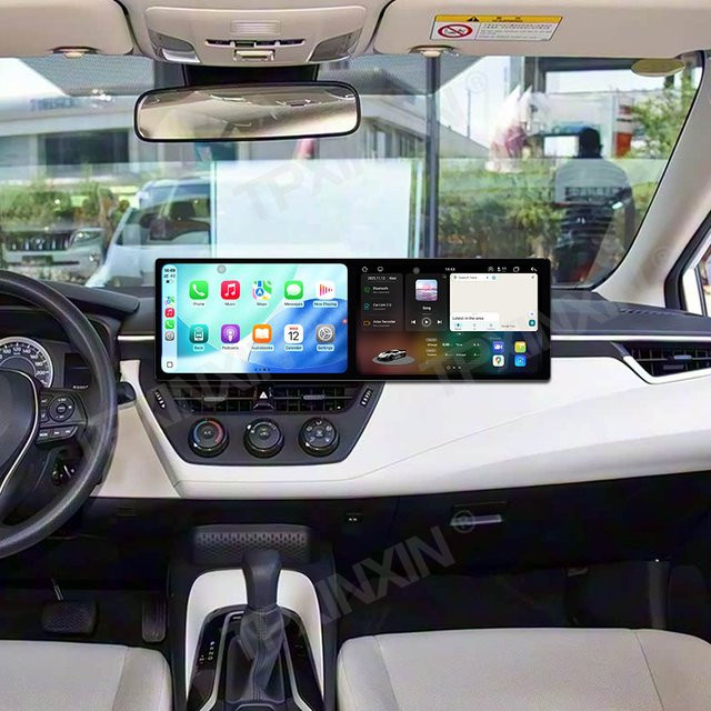 TPXINXIN Dual Screen Android Carplay Autoradio mit GPS und Multimedia-Player für Toyota Corolla Levin und Corolla Kreuz 2019 bis 2022, 11,5 Zoll, Schwarz - Bild 1