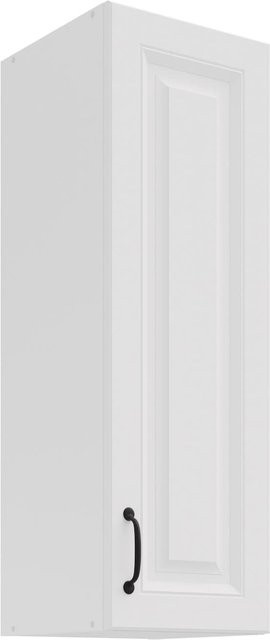 Hängeschrank Stilo Landhaus Weiß Matt, Höhe: 90 cm, Breite: 30 cm - Bild 1
