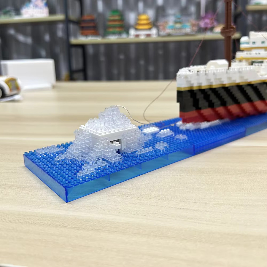 KNEW BUILT Titanic-Modell-Kreuzfahrtschiff-Baustein, Micro-Mini-Ziegelspielzeug - Bild 4