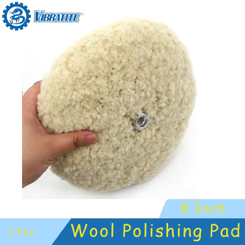 Vibratite 8 Zoll Auto-Polierpad aus Wolle mit 5/8-11 Gewinde-Adapter zum Polieren und Schneiden - Bild 2