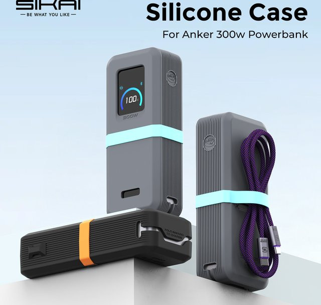 SIKAI Silikonhülle für Anker 300W 26250mAh Powerbank stoßfeste Abdeckung mit präzisen Aussparungen - Bild 1