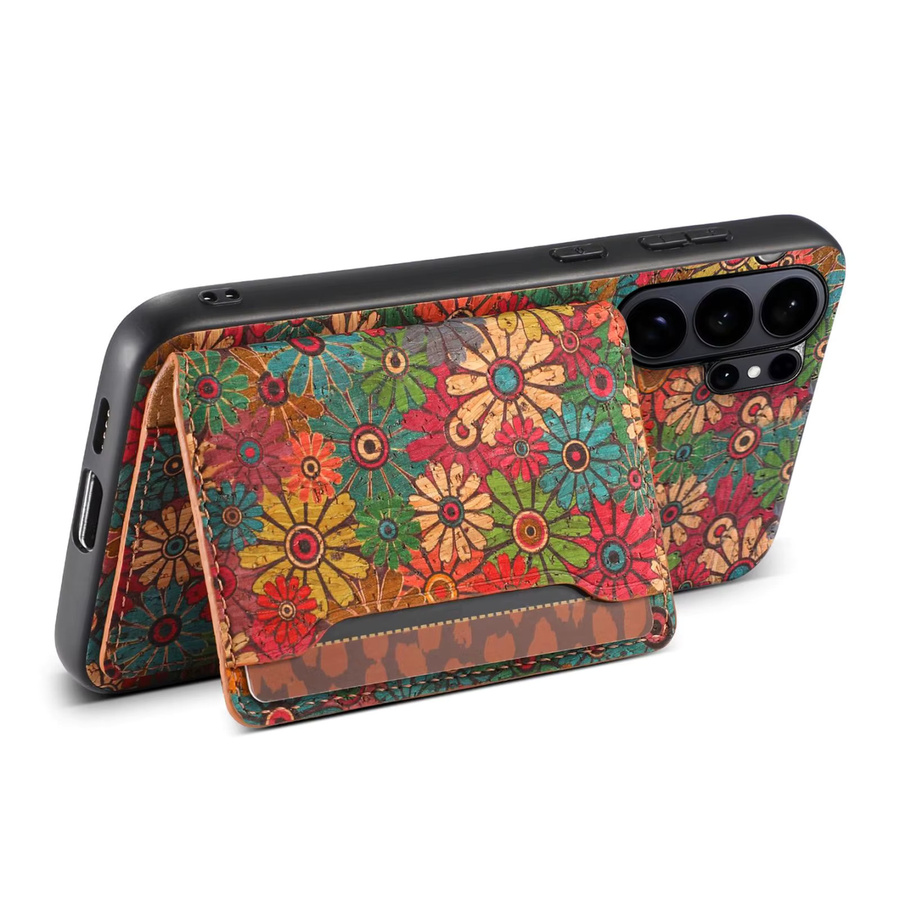 Denior Magnetische Kork Handyhülle mit abnehmbarer Kartentasche für Samsung Galaxy S26 S25 S24 kompatibel mit MagSafe und kabellosem Laden - Bild 4