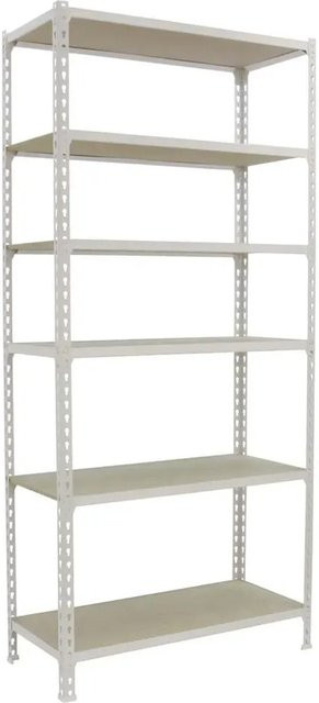PROREGAL Schwerlastregal Giant Muli mit 6 verstellbaren Fachböden, Weiß, H x B x T: 250 x 100 x 50 cm - Bild 1