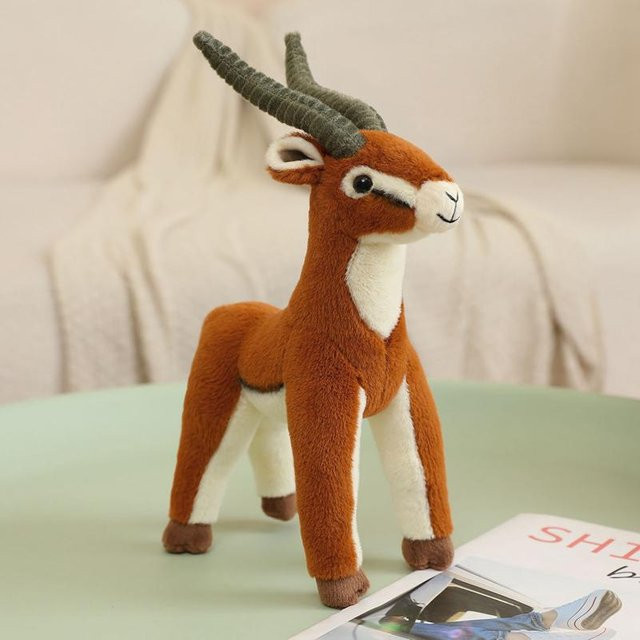 Yiran toy Springbock Puppe, Plüschtiere, Braun, 26cm - Bild 1
