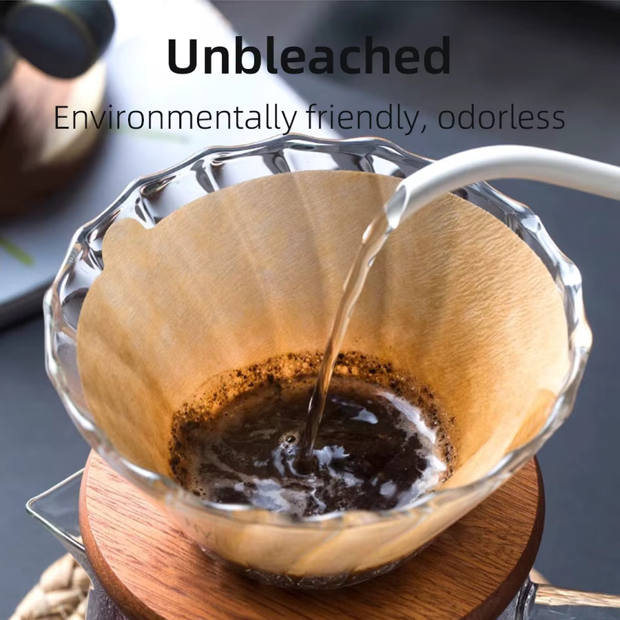PERFFEE Kaffee-Papierfilter ungebleicht braun, 40 Stück, Kegelfilter für Tropfkaffee - Bild 3