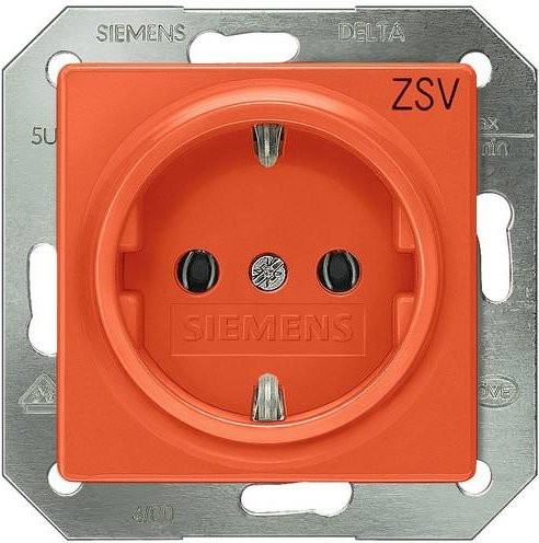 Siemens Schalterprogramm Steckdose in Orange aus Kunststoff 5UH1200 - Bild 1
