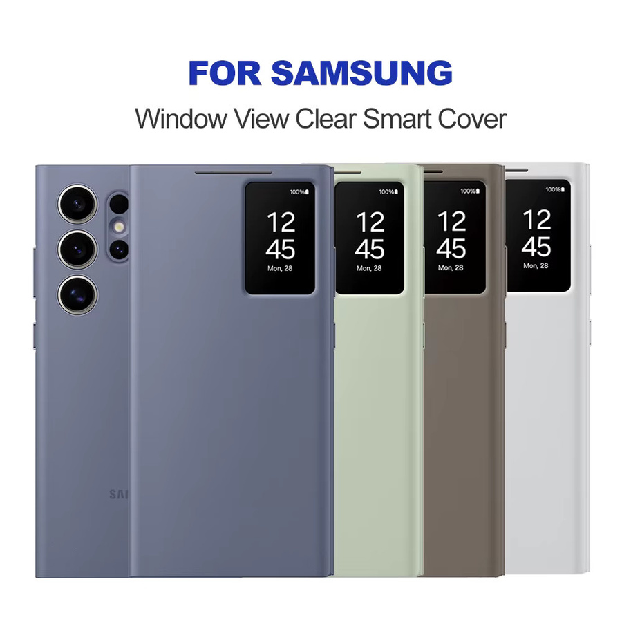 Samsung Galaxy S24 Ultra Smart View Wallet Case EF-US928 Fenster-Kartenhülle in Grün - Bild 6