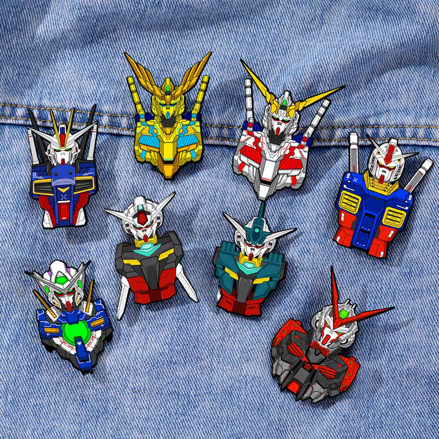 Bandai Broschen, Legierung, Bunt, Anime Mobile Suit Gundam - Bild 2