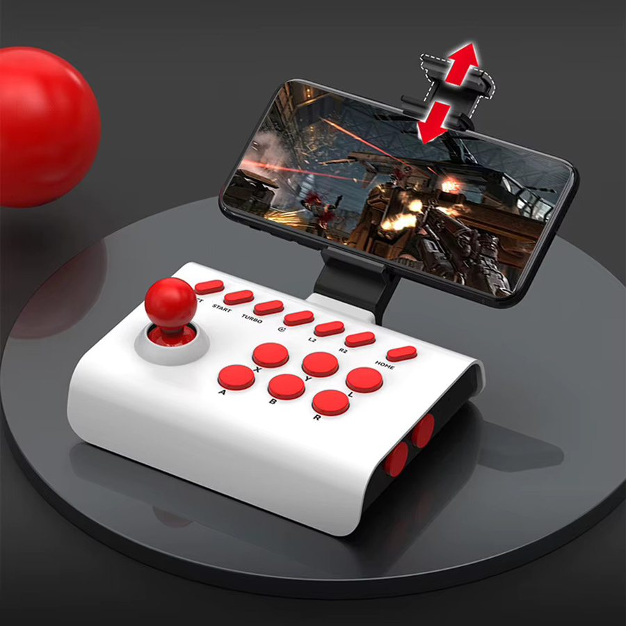 ALLOET Tragbarer Vintage-Arcade-Joystick mit 3 Verbindungsmodi für Nintendo Switch und PlayStation in Schwarz oder Weiß - Bild 2