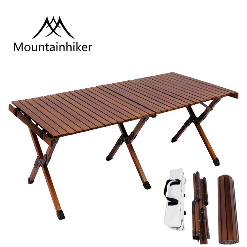 MOUNTAINHIKER Klapptisch aus Buche in Braun für Camping, Picknick und Garten - Bild 7