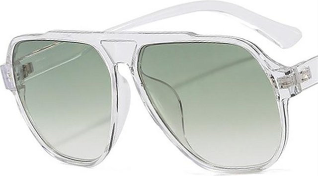 Yiran toy Sonnenbrille, randlos, square, Kunststoff, transparent, Damen - Bild 1