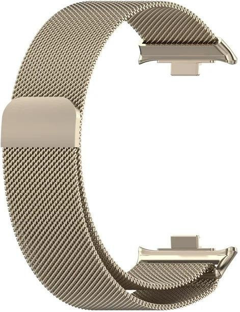 Foucsontop Uhrenarmband Edelstahl, Milanese Loop, beige, Unisex - Bild 1