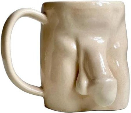 Handgefertigte Keramiktasse von Oulianshi in Weiß mit großer Kapazität für heiße und kalte Getränke - Bild 1