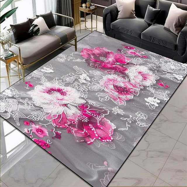 Karpetti Teppich im europäischen Stil mit Blumenmuster, mehrfarbig, B/T: 160 x 230 cm - Bild 1