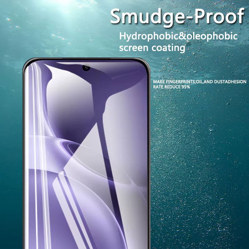 HD Displayschutzfolie aus gehärtetem Glas für Vivo X300 und X300 Pro, transparent, kratzfest und fingerabdruckresistent - Bild 2