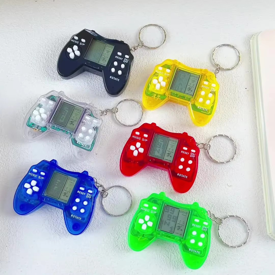 Kinder Pocket Mini Classic Game Retro Handkonsole als Gaming Schlüsselanhänger in Weiß - Bild 2