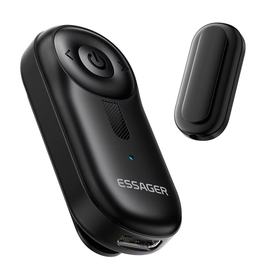 Essager Bluetooth 5.3 Adapter mit 3,5 mm AUX-Buchse für Audio-Musikempfang an Autolautsprechern, Headsets, Tablets und Laptops, Schwarz - Bild 7