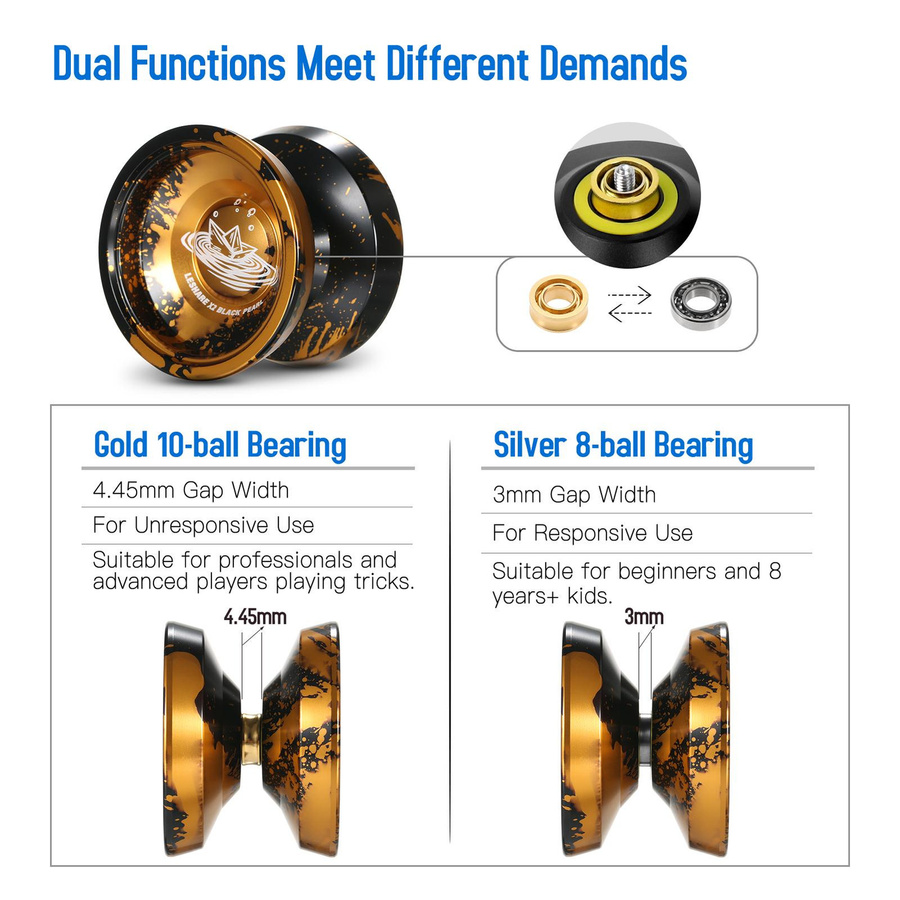 TOMTOP JMS Yoyo Ball aus Aluminiumlegierung 2-teiliges Set - Bild 5