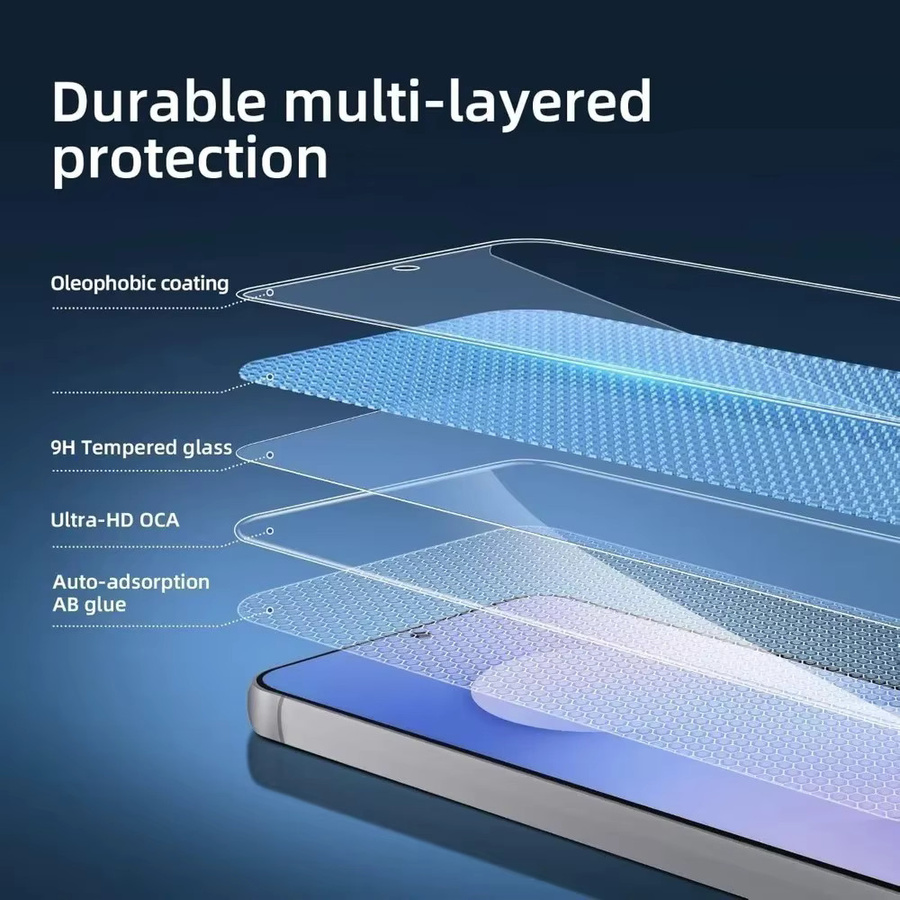 3er-Pack Displayschutzfolie aus ultra-klarem gehärtetem Glas für Samsung Galaxy S26 S25 S24 S23 S22 Ultra Plus FE, 9H Härtegrad, transparent - Bild 5